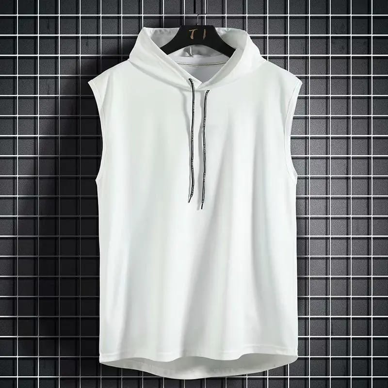 Musculosa de Gimnasio para Hombre con Capucha, Sin Mangas, Ideal para Fitness, Culturismo y Verano. Estilo Urbano.