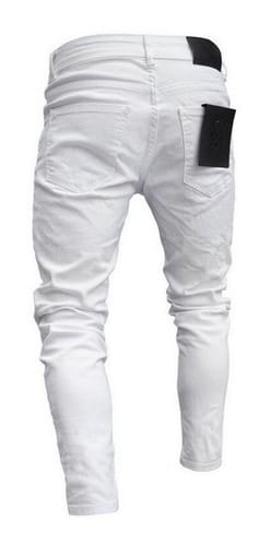 Jean liso hombre con parches