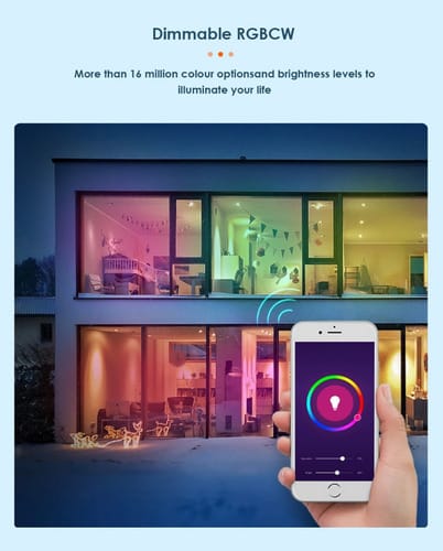 Lamparilla LED inteligente con bluetooth y wifi RGB