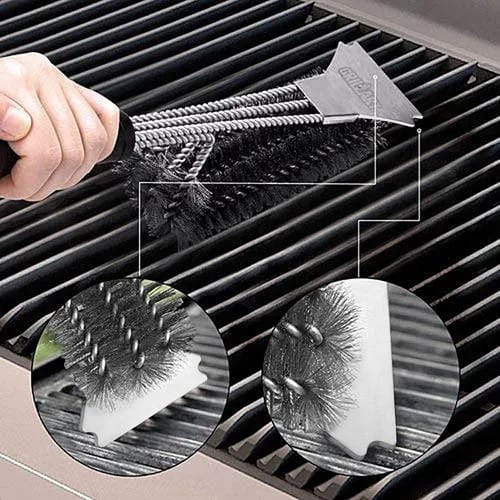 Cepillo metalico para parrilla