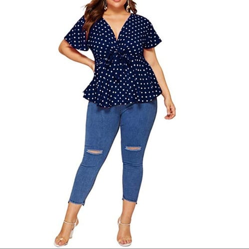 Blusa dama TG lunares