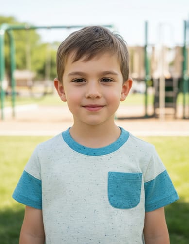 Remera MC con bolsillos niño