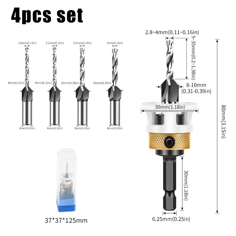 Límite de mecha para taladro de carpintería herreria