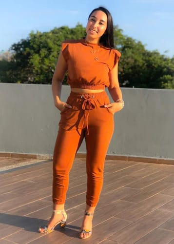 Conjunto dama casual top