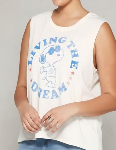Musculosa dama snoopy