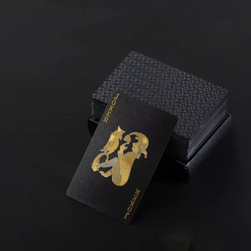 Cartas de pocker negras