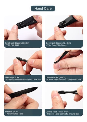 Set de Manicura 23 Piezas Negro