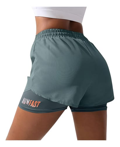 Short Dama Con Calentador Short Con Calza