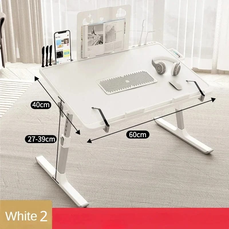 Mesa Plegable Elevable para Laptop con Radiador y Soporte. Escritorio Ajustable
