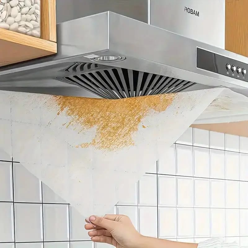 12-Pack Heavy-Duty Range Hood Filters - Oil-Absorbing Mesh Covers for Kitchen Ventilation, Easy Install
