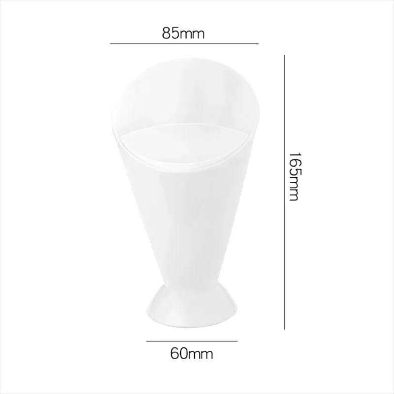 Assorted Sauce Dip Cup French Fries Holder, Plastic Snack Cone Stand Tray, Kitchen Tableware Container for Chips