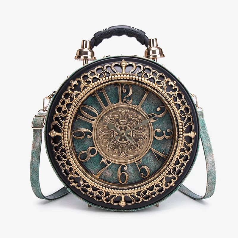 Bolso retro con diseño de reloj creativo, nuevo estilo 2025, moderno y de nicho, bandolera de hombro.