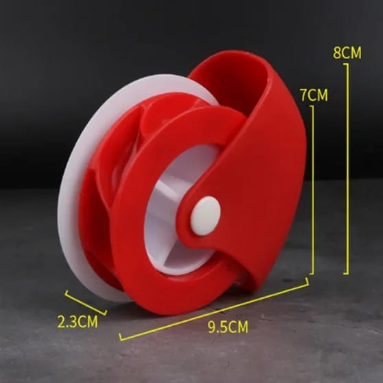 Cortador de masa con rueda de plástico para repostería, pizza y tartas. Herramienta para celosía y decoración de bordes, ideal para cocina y horneado.