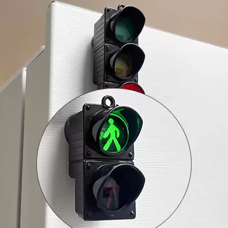 Nuevo Semáforo Magnético para Heladera, Juguete de Tráfico, Luz Peatonal Creativa y Accesorios de Decoración Magnéticos