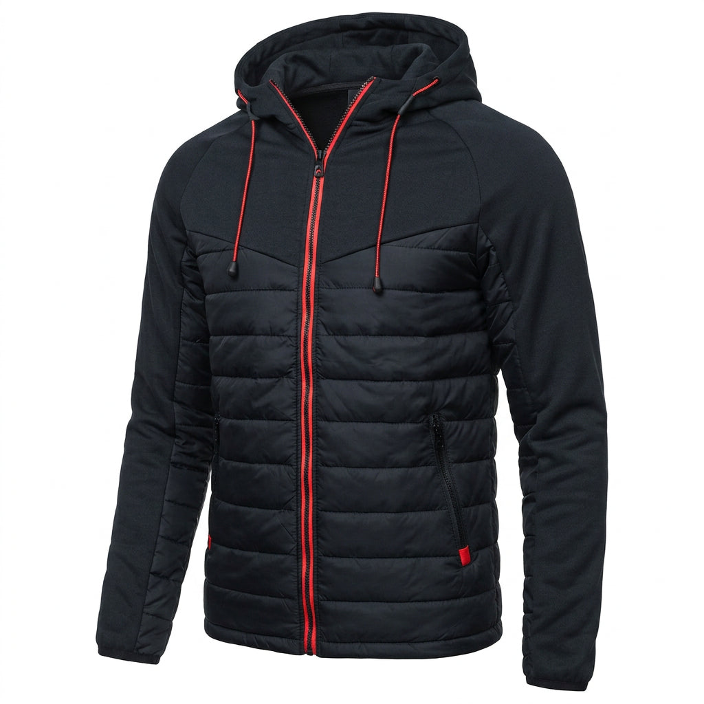 Campera hombre deportiva Combinada Slim
