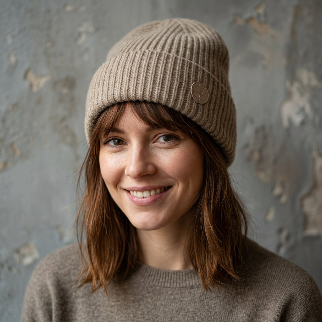 Gorro dama lana liso