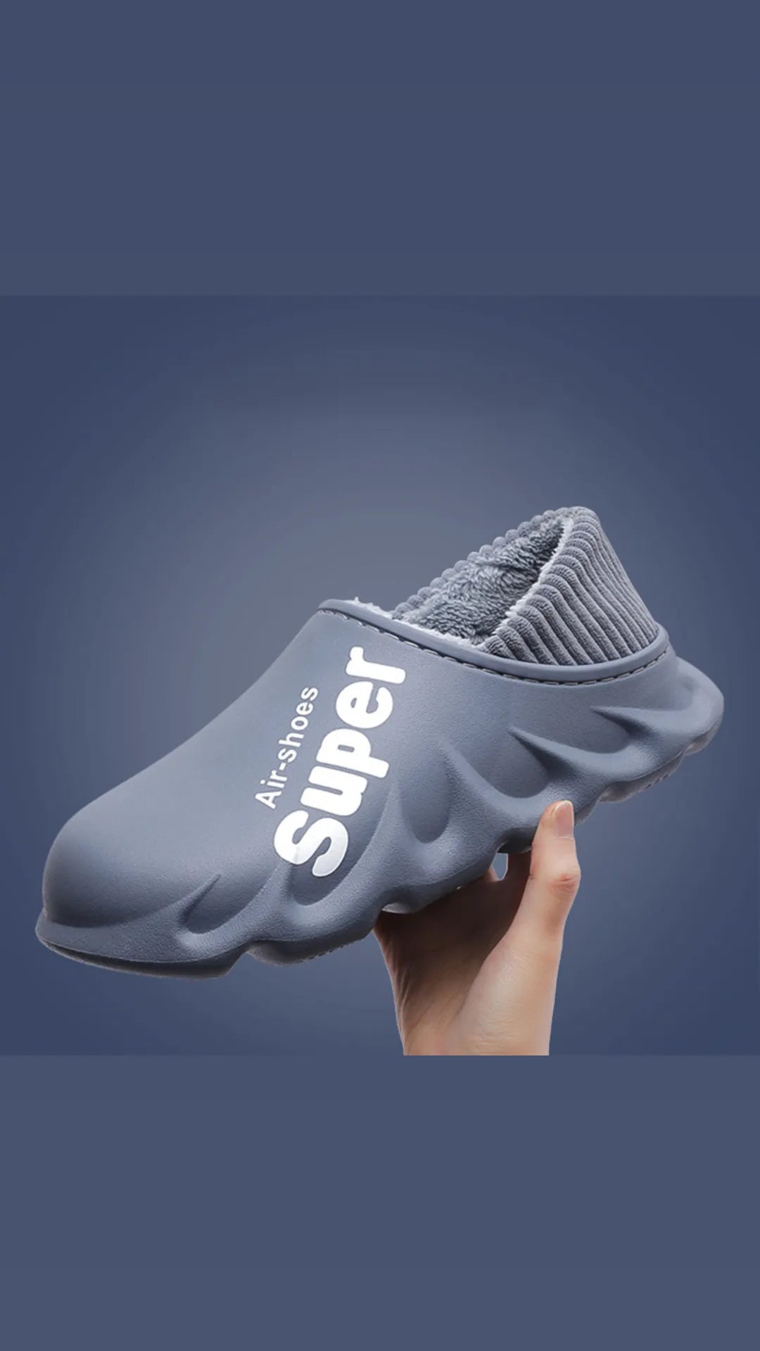 Zapatillas goma y polar