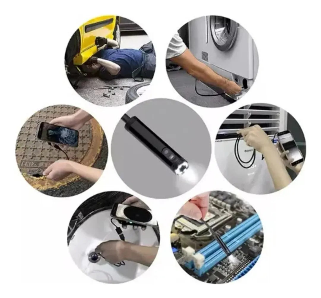 Cámara Endoscópica USB cable rígido o suave