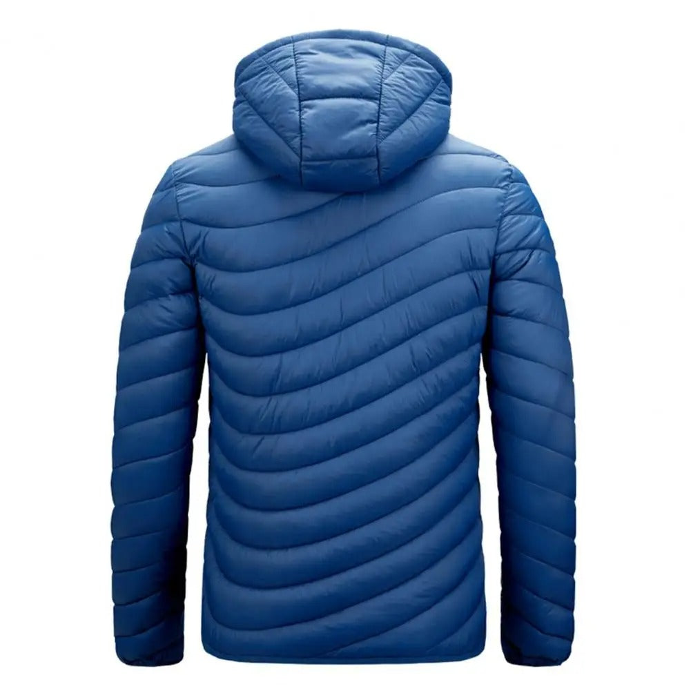 Campera hombre nylon inflada con capucha POC