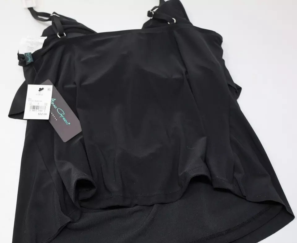 Musculosa dama Aqua Green baño volado