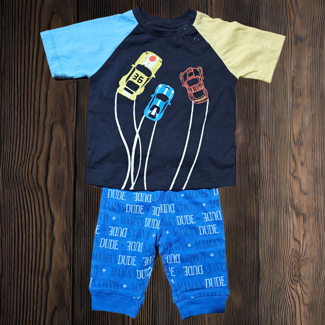 Conjunto niño pantalon Dude y remera Cars