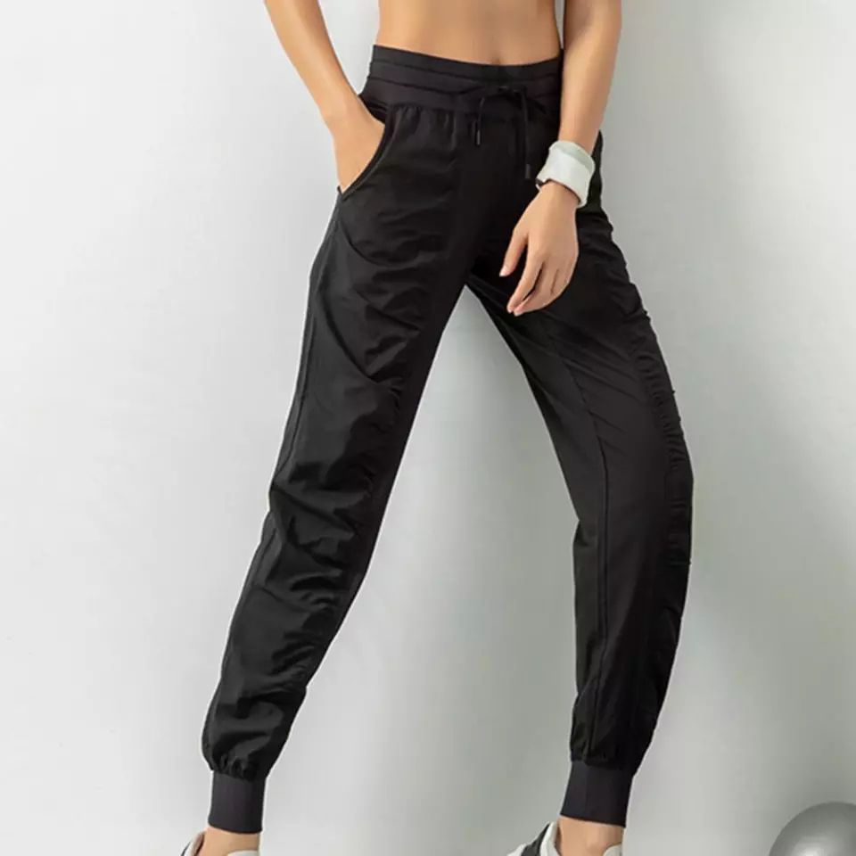 Pantalon dama tiro alto con puño