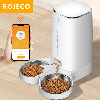 Dispensador de alimento mascota intenligente wifi rodeco