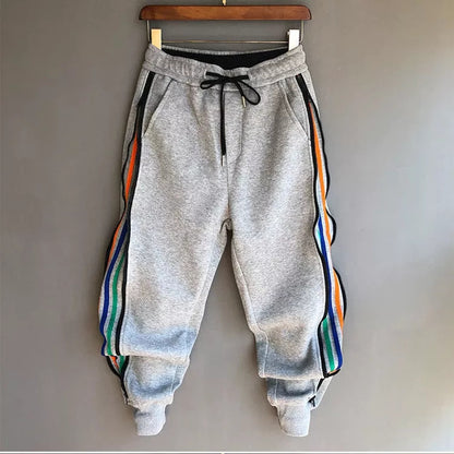 Deportivo Algodón cierre lateral con rallas de colores