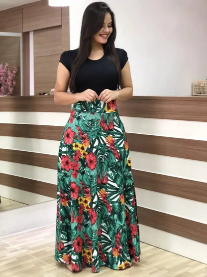 Maxivestido de algodón