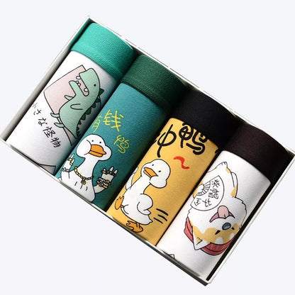 Set de  cuatro calzoncillos caricaturas