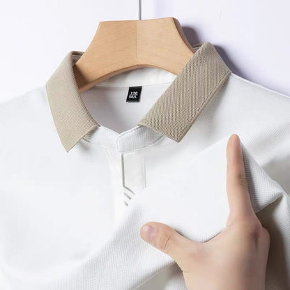 Remera hombre MC tipo polo texturizada