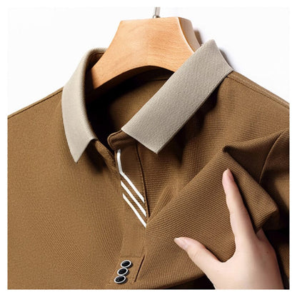 Remera hombre MC tipo polo texturizada