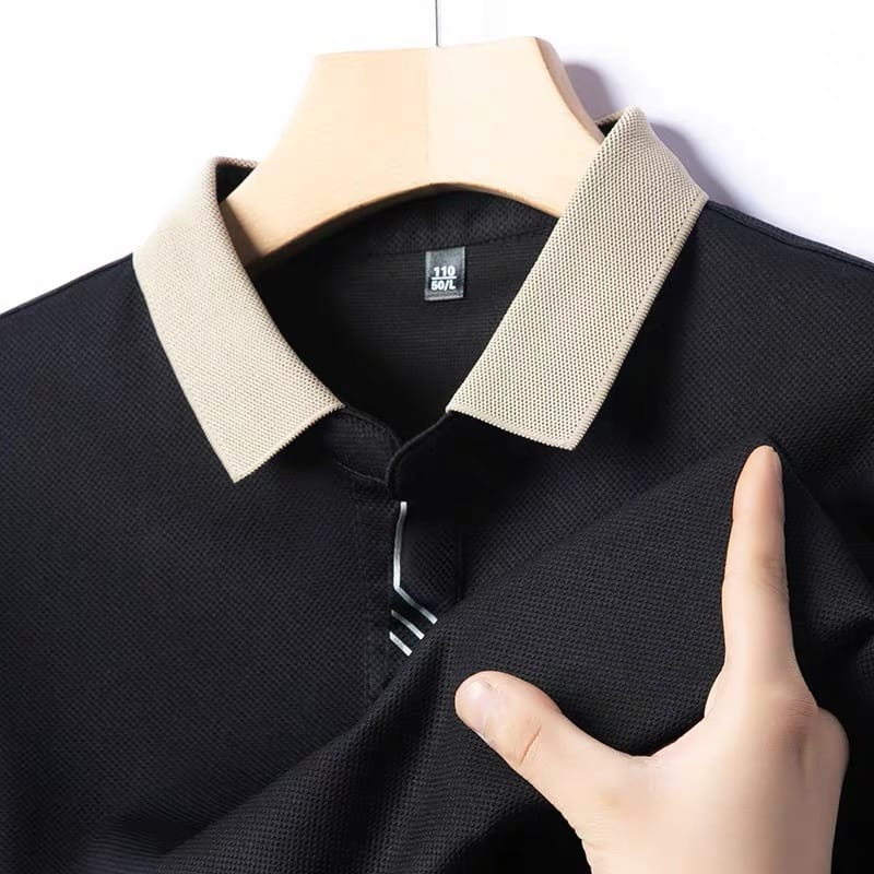 Remera hombre MC tipo polo texturizada