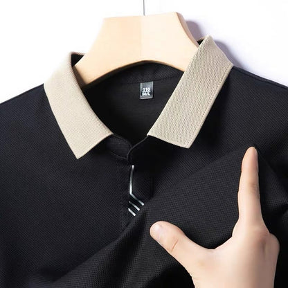 Remera hombre MC tipo polo texturizada