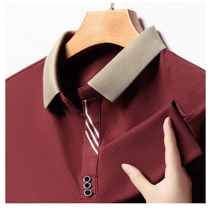 Remera hombre MC tipo polo texturizada