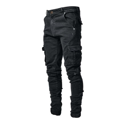 Pantalon hombre denim de jean cargo 