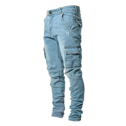 Pantalon hombre denim de jean cargo 
