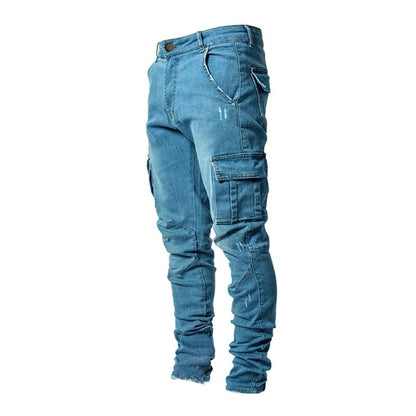 Pantalon hombre denim de jean cargo 