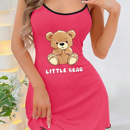 Pijama dama babydoll make up