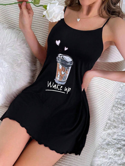 Pijama dama babydoll make up