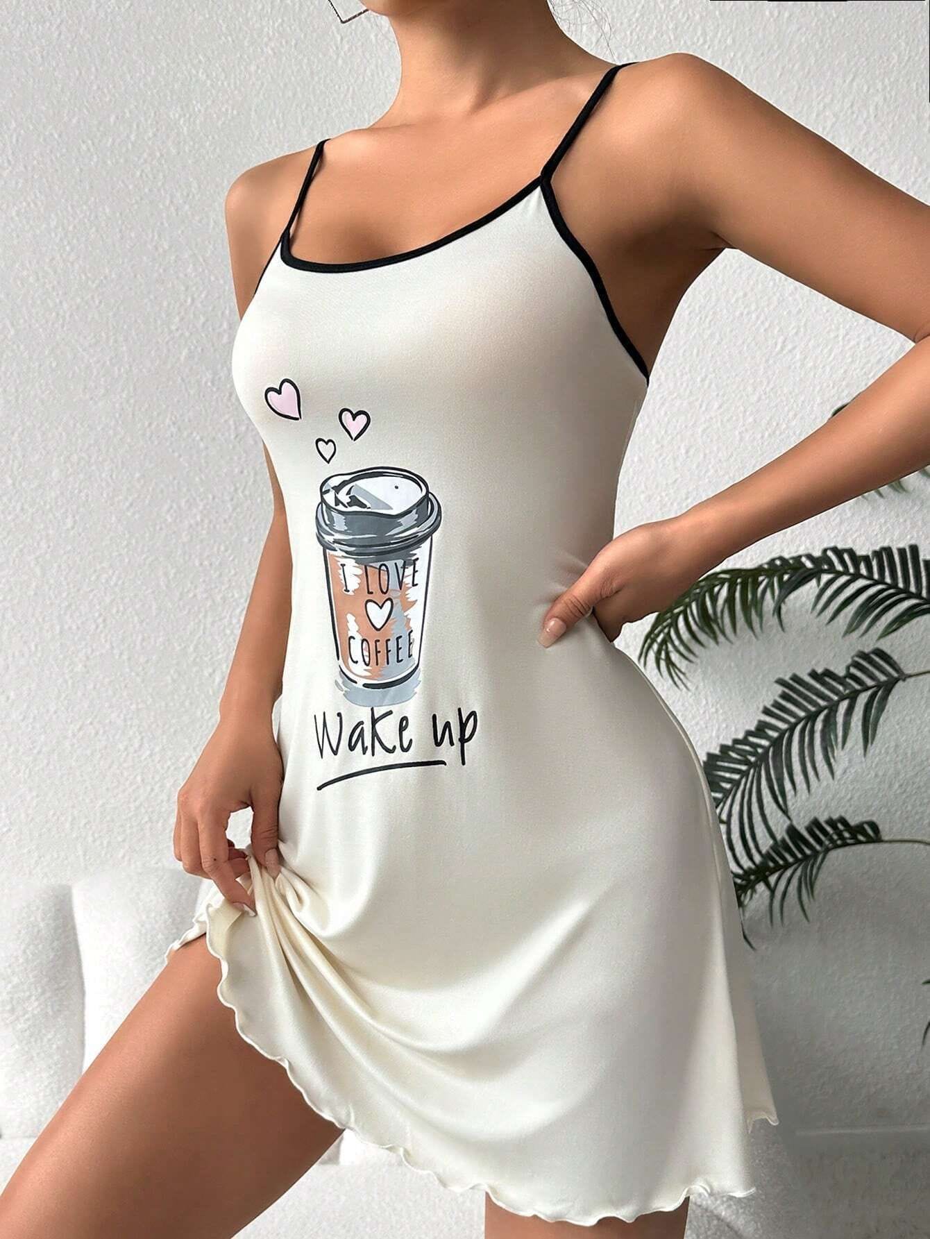Pijama dama babydoll make up