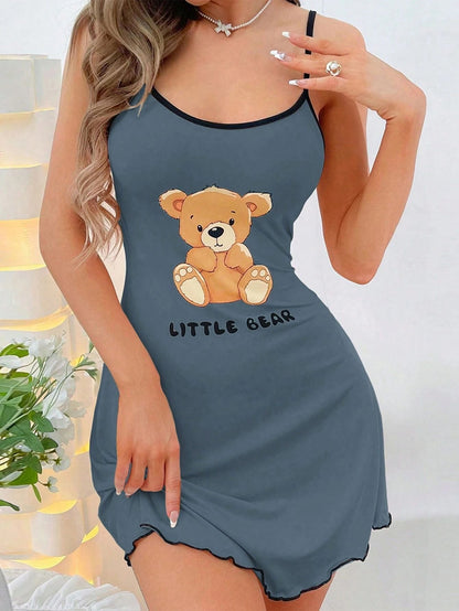 Pijama dama babydoll make up