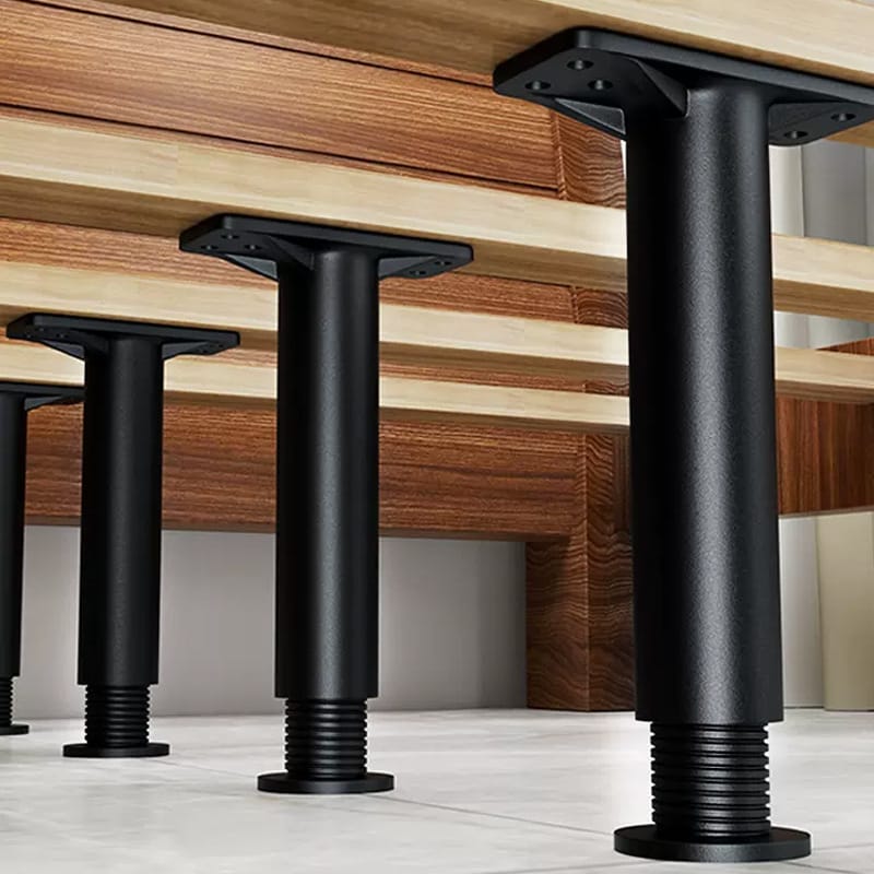 Pata ajustable , soporte, tubería, columna de soporte ajustable