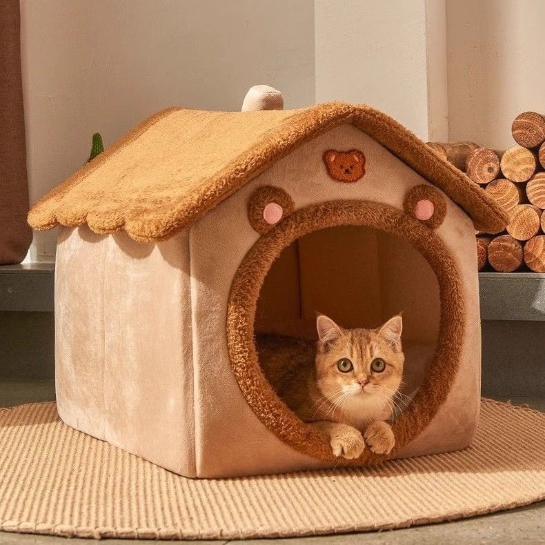 Cama de gato diseño casita