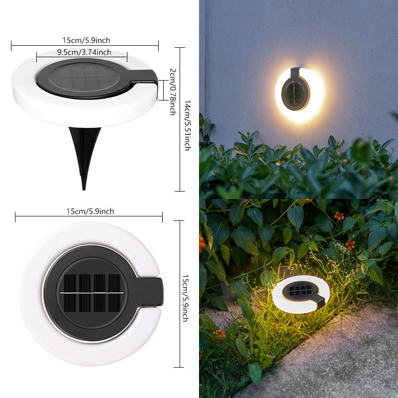 Lámpara Solar Portátil para Exterior – Luz Decorativa para Glorietas, Escaleras y Uso Nocturno