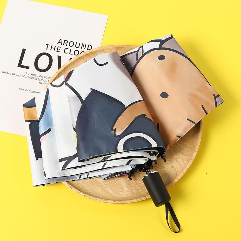 Paraguas automático protección UV estampado lindos gatitos