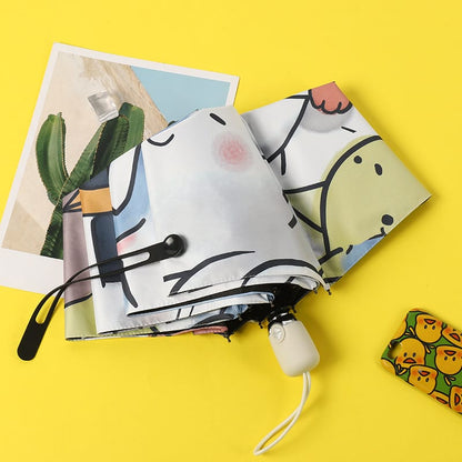 Paraguas automático protección UV estampado lindos gatitos