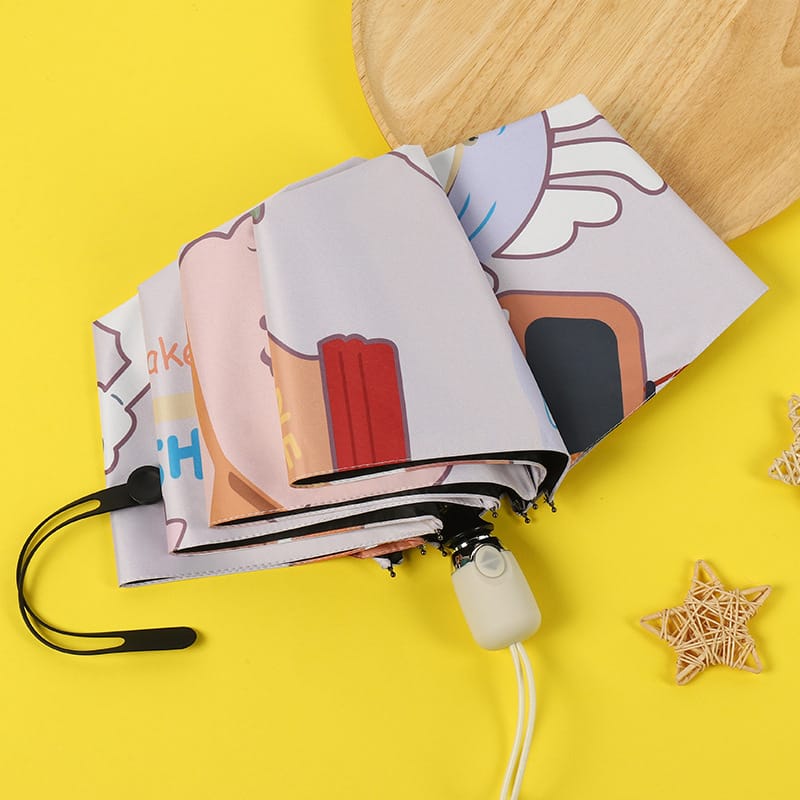 Paraguas automático protección UV estampado lindos gatitos