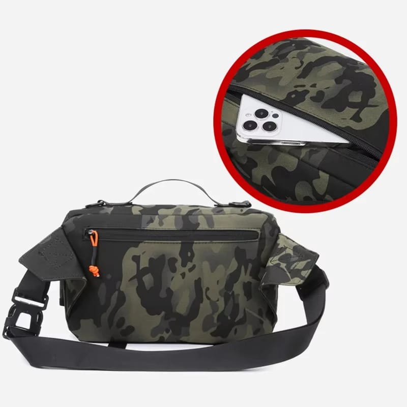 Riñonera táctica de pesca multicapa. Ideal para actividades al aire libre, viajes, deportes y senderismo. Puede usarse como bolso de hombro para guardar accesorios de pesca.