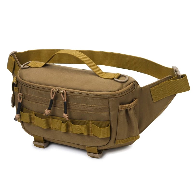 Riñonera táctica de pesca multicapa. Ideal para actividades al aire libre, viajes, deportes y senderismo. Puede usarse como bolso de hombro para guardar accesorios de pesca.